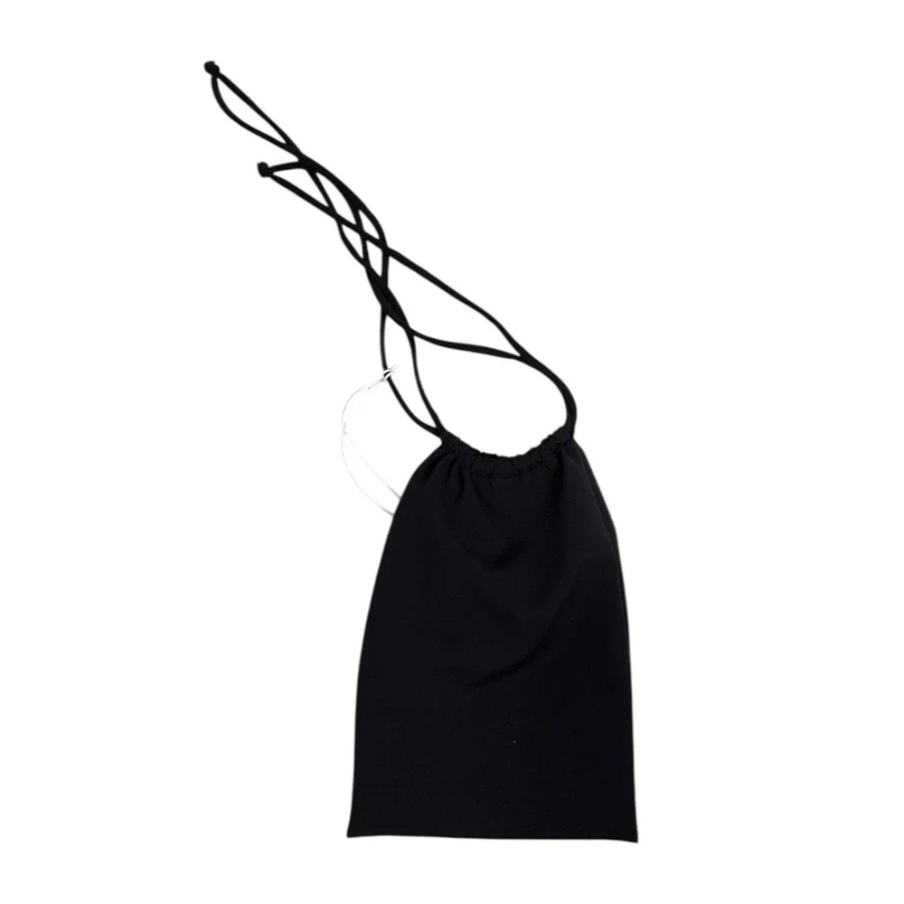 NEW Redemption Athletix Black Bodysuit Swimsuit Womens L  Long Sleeve Open Back